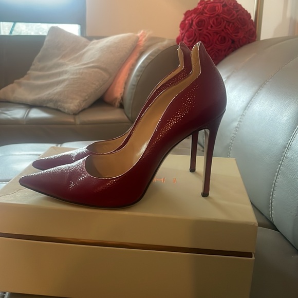 M Gemi red leather heels- 39 - Picture 3 of 6